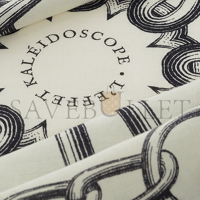 H**mes “kaleidoscope effect” 140 shawl h243800sv07 (135*135cm)